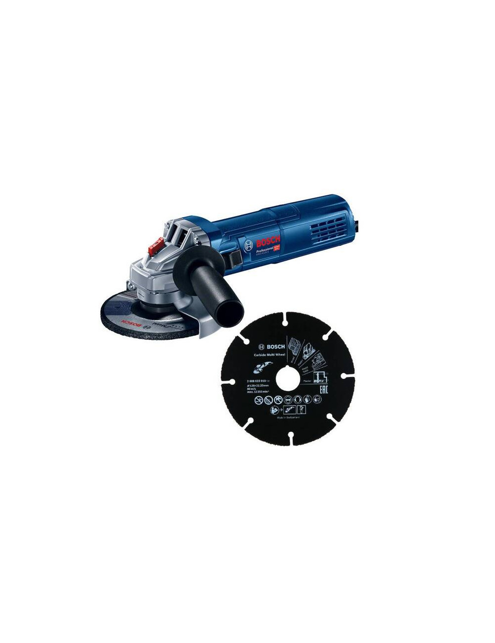 BOSCH SZLIFIERKA KĄTOWA 125mm 900W GWS 9-125S + TARCZA X-LOCK