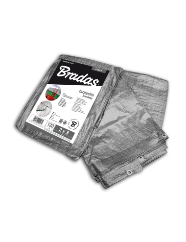 PLANDEKA  SREBRNA 120g  15 x 20m BRADAS