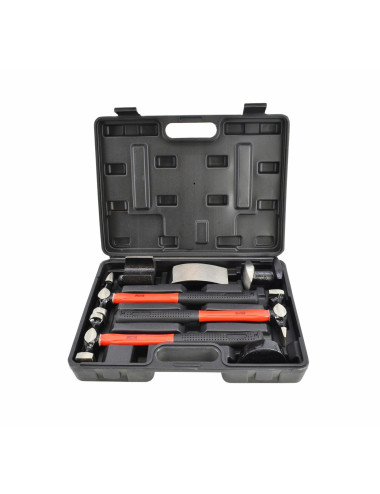 AWTOOLS ZESTAW MŁOTKÓW BLACHARSKICH 7el. / WALIZKA BLACK LINE