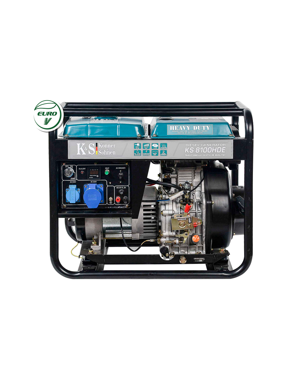 K&amp;S KONNER &amp; SOHNEN GENERATOR PRĄDOTWÓRCZY DIESEL 6,0kW 230V KS 8100HDE (EURO V)