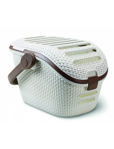 CURVER TRANSPORTER DLA ZWIERZĄT KREMOWY BRĄZOWY