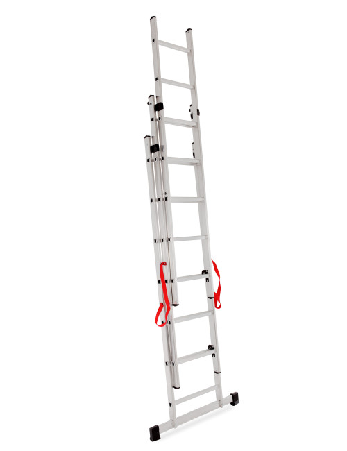 AWTOOLS DRABINA ALUMINIOWA BASIC 3x7 STOPNI 150KG