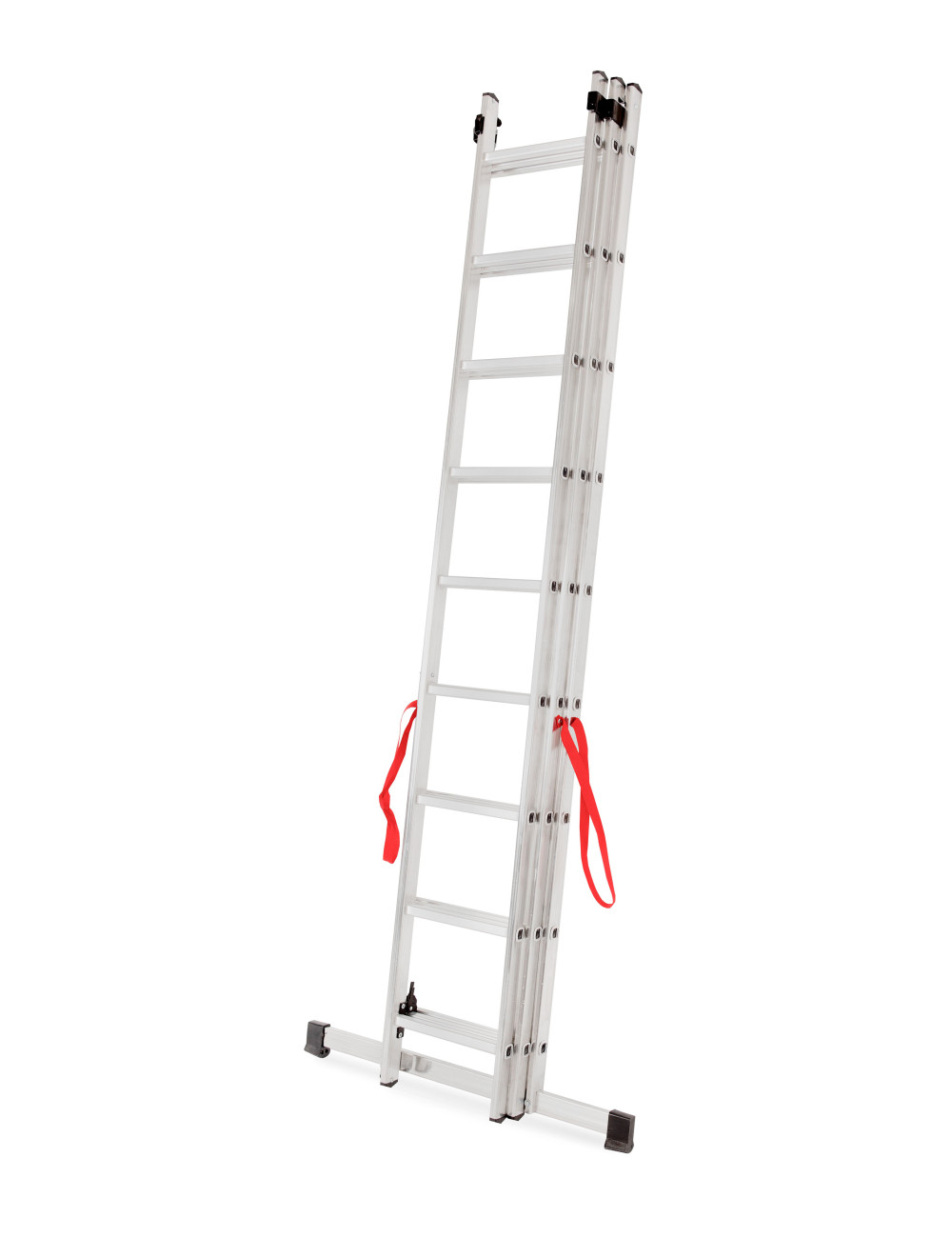 AWTOOLS DRABINA ALUMINIOWA BASIC 3x9 STOPNI 150KG