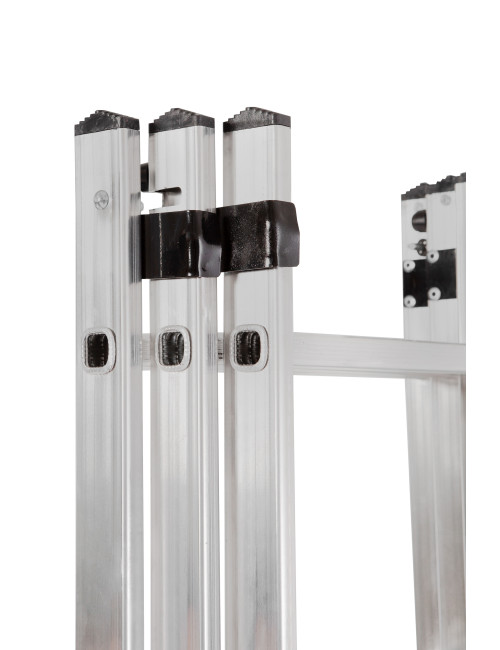 AWTOOLS DRABINA ALUMINIOWA BASIC 3x9 STOPNI 150KG