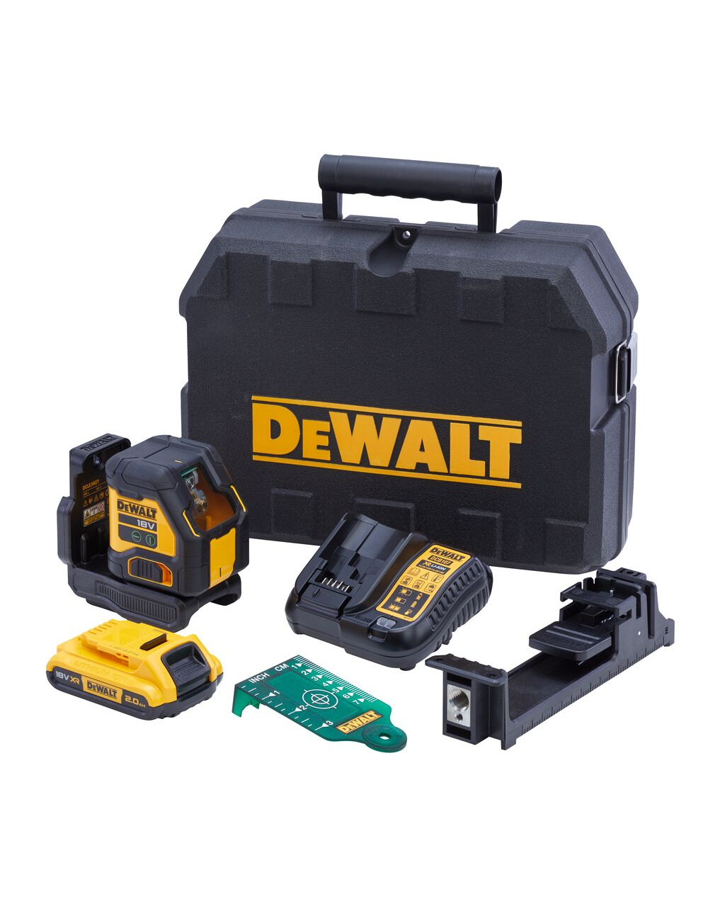 DEWALT LASER LINIOWY 18V DCLE34021D1 1x2,0Ah ZIELONY