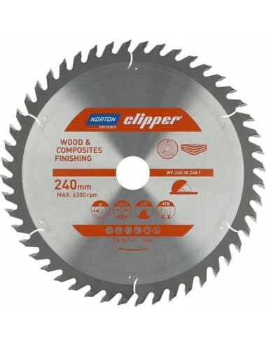 NORTON PIŁA TARCZOWA 240mm x 30mm x 48z DREWNO I KOMPOZYTY ATB (3,0 / 2,0)