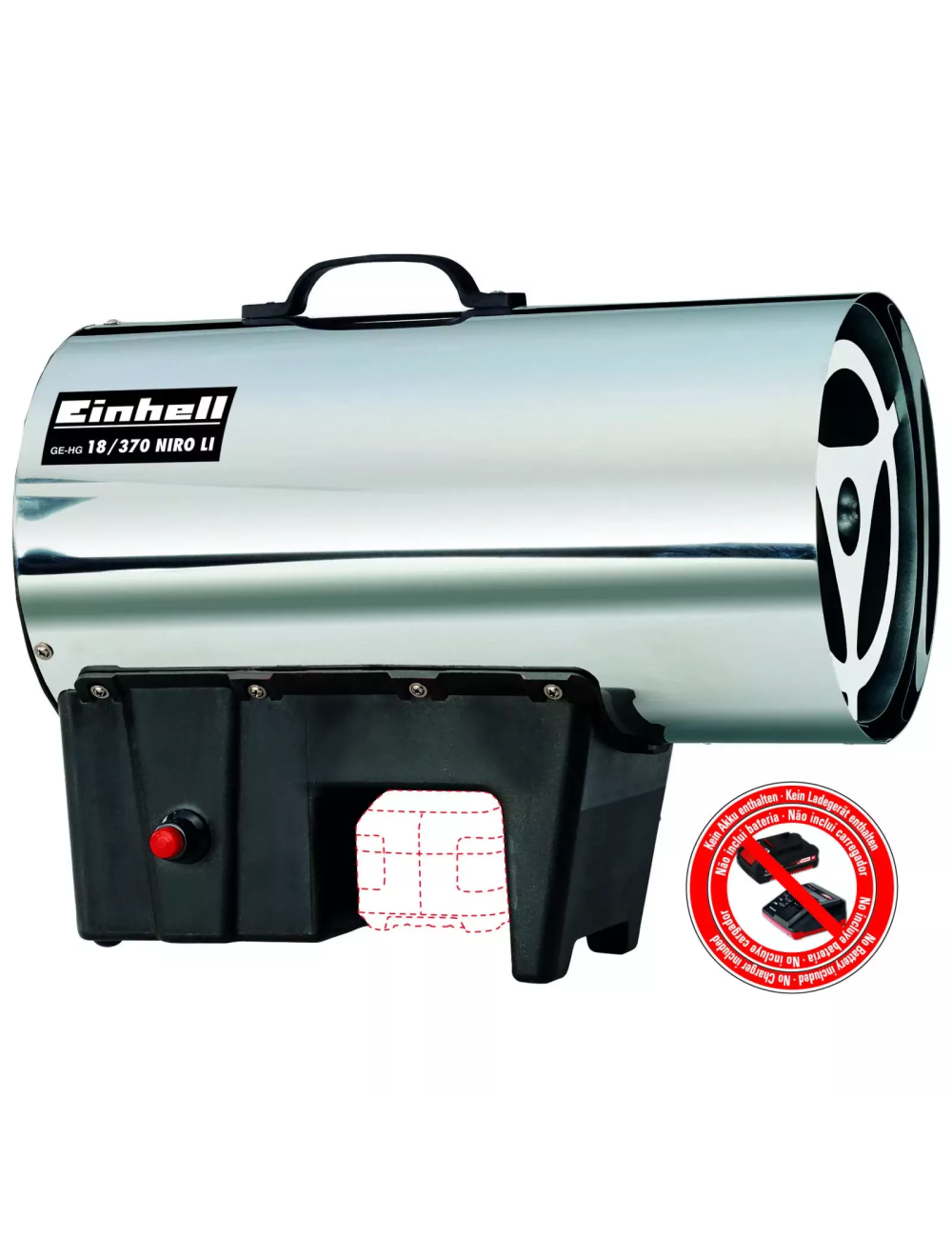 EINHELL NAGRZEWNICA GE-HG 18 370 Niro Li-SOLO