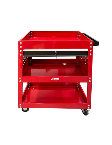 AWTOOLS WÓZEK WARSZTATOWY METALOWY 3 POZIOMY Z SZUFLADĄ