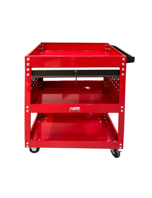 AWTOOLS WÓZEK WARSZTATOWY METALOWY 3 POZIOMY Z SZUFLADĄ
