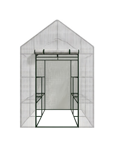 AWTOOLS SZKLARNIA OGRODOWA BIAŁA 143x143x195cm