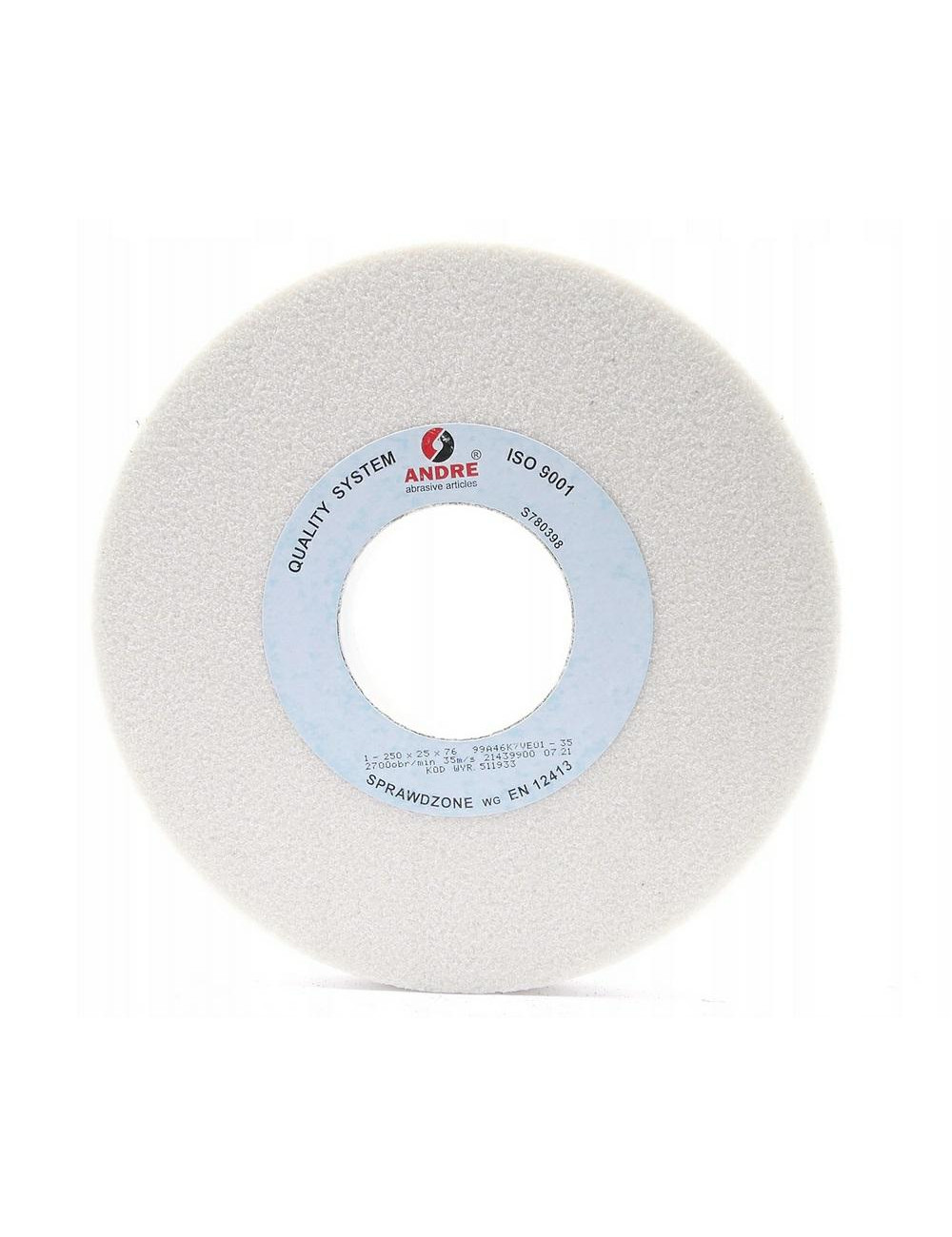 ANDRE ŚCIERNICA PŁASKA 250mm x 25mm x 76mm 99AY46K7VE01-35 BIAŁA "TYP 1"