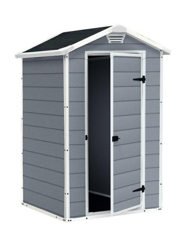 KETER DOMEK OGRODOWY MANOR 4x3 SZARO BIAŁY 128 x 94 x 196cm