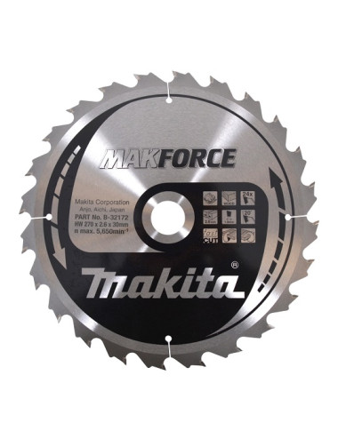 MAKITA PIŁA TARCZOWA  270x30x24z MAKFORCE DREWNO