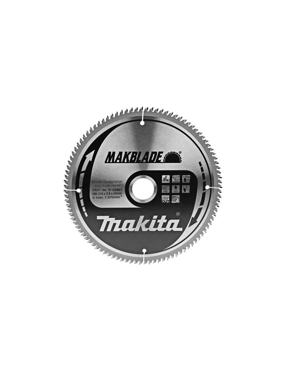 MAKITA PIŁA TARCZOWA  216x30x100z MAKBLADE DREWNO