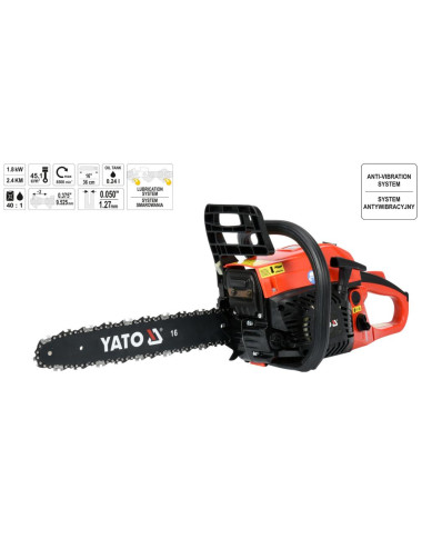 YATO PIŁA ŁAŃCUCHOWA SPALINOWA 2,4KM 36cm YT-84901