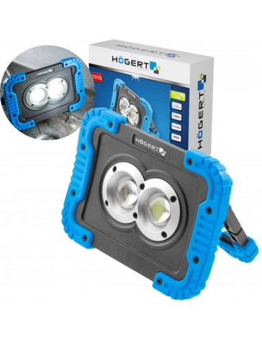 HOEGERT LAMPA REFLEKTOR AKU LED USB