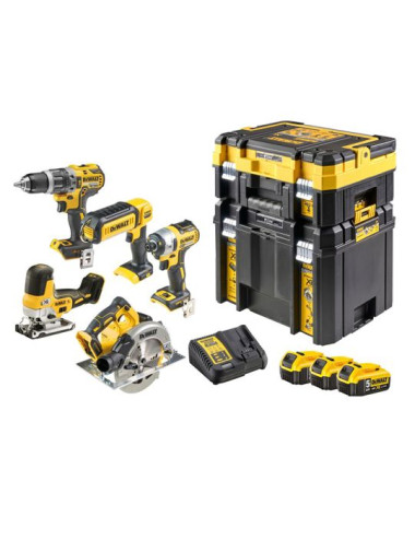 DEWALT ZESTAW COMBO 18V DCK500P3T (DCD796 + DCF887 + DCS570 + DCS335 + DCL050) 3x5,0Ah 2x TSTAK