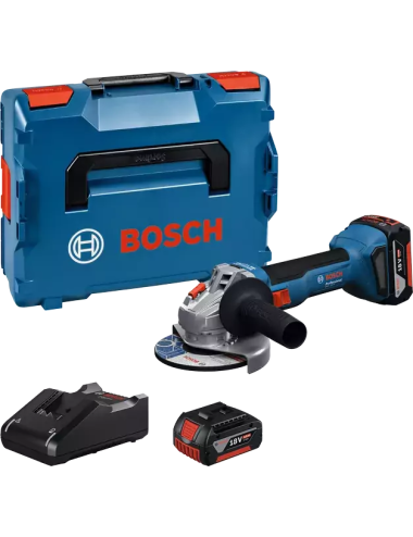 BOSCH SZLIFIERKA KĄTOWA 125mm GWS 18V-8 2x4,0Ah WALIZKA