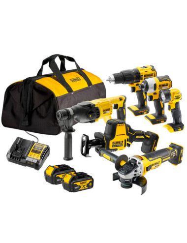 DEWALT ZESTAW COMBO 18V DCK607M2 6-EL. 2x4,0Ah