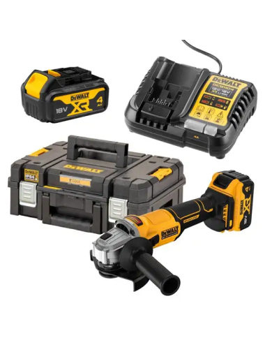 DEWALT SZLIFIERKA KĄTOWA 125mm 18V DCG407M2T 2x4,0Ah BL TSTAK