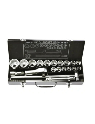 YATO KLUCZE NASADOWE 21 elem. 3/4"  1335