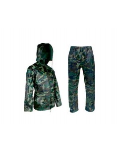 KOMPLET PPRZECIWDESZCZOWY KURTKA + SPODNIE, ZIELONY XXL  3065