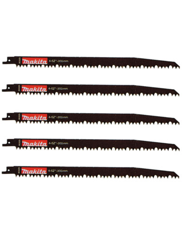 MAKITA BRZESZCZOT DO PIŁY SZABLASTEJ 290mm 5szt  DREWNO