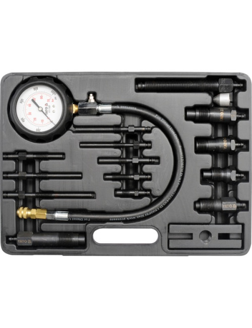YATO MIERNIK CIŚNIENIA SPRĘŻANIA DIESEL ZESTAW 16 elem. 7307