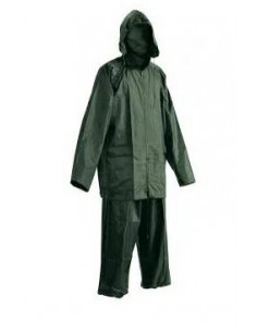 KOMPLET PPRZECIWDESZCZOWY KURTKA + SPODNIE, ZIELONY XXXL  3066