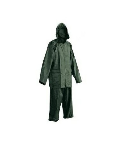 KOMPLET PPRZECIWDESZCZOWY KURTKA + SPODNIE, ZIELONY XXXL  3066