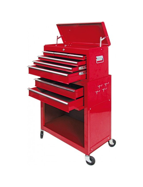 VOREL SZAFKA WARSZTATOWA DWUCZĘŚCIOWA NA KÓŁKACH   81830