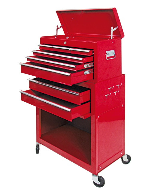 VOREL SZAFKA WARSZTATOWA DWUCZĘŚCIOWA NA KÓŁKACH   81830