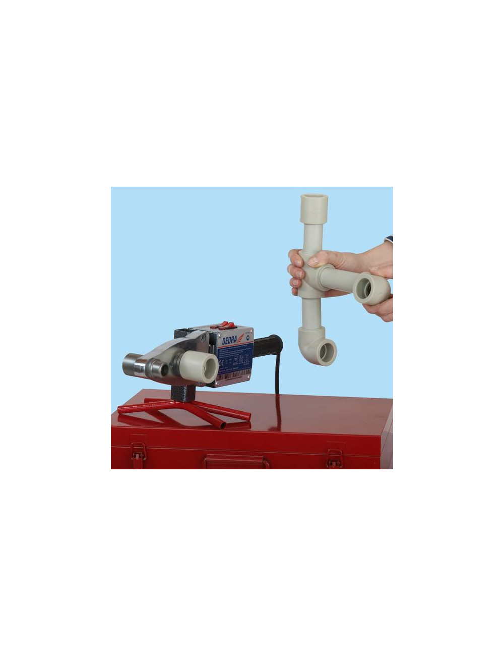 DEDRA ZGRZEWARKA DO RUR PVC PLASTIKOWYCH 800W/1500W DED7515