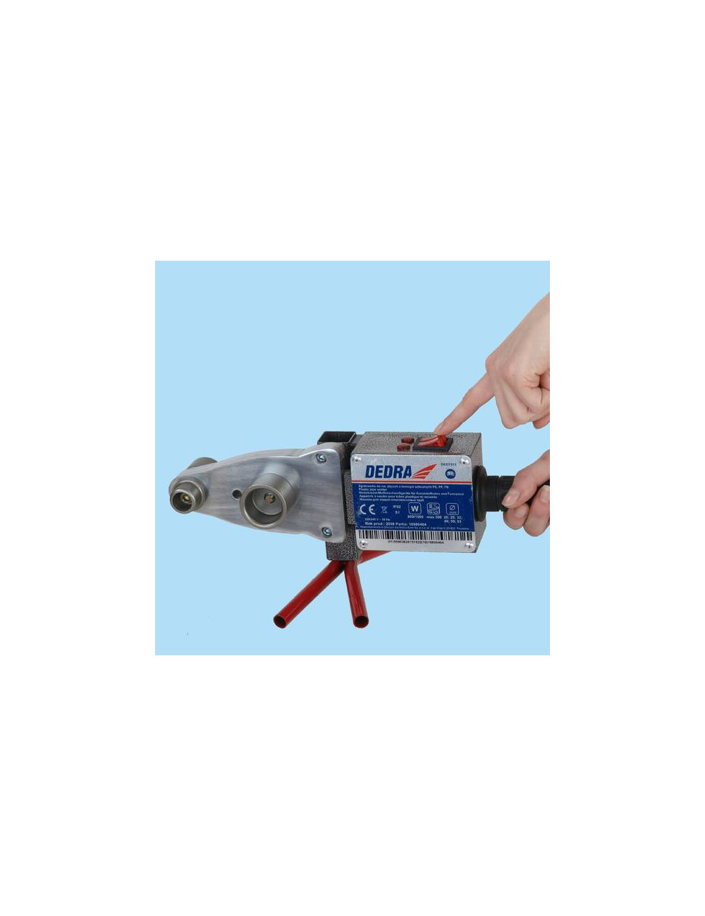 DEDRA ZGRZEWARKA DO RUR PVC PLASTIKOWYCH 800W/1500W DED7515