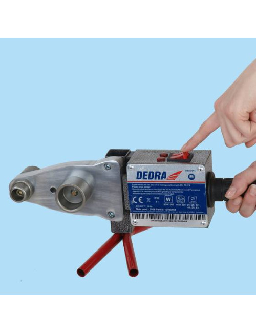 DEDRA ZGRZEWARKA DO RUR PVC PLASTIKOWYCH 800W/1500W DED7515