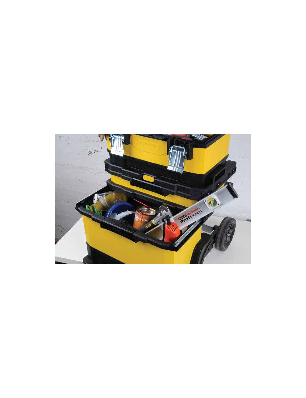 STANLEY SKRZYNIA-WARSZTAT NA KOŁACH ŻÓŁTY