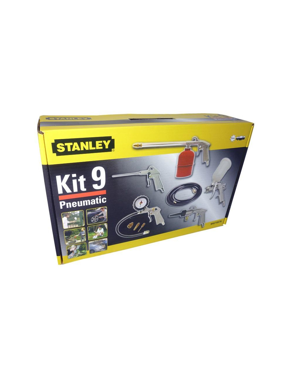 STANLEY ZESTAW NARZĘDZI PNEUMATYCZNYCH  9 elem.