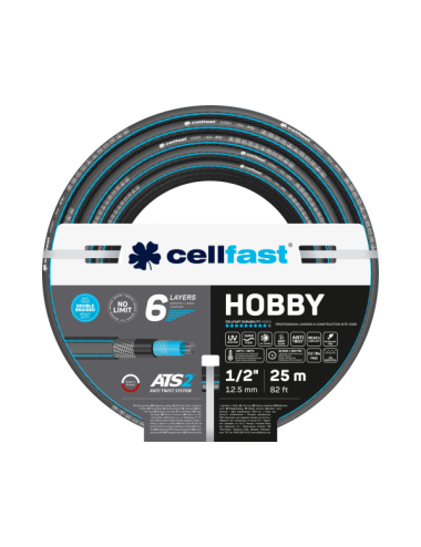 CELLFAST WĄŻ OGRODOWY HOBBY ATS2 ROZMIAR: 1/2" DŁUGOŚĆ: 25 m