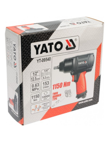 YATO KLUCZ UDAROWY PNEUMATYCZNY 1150NM 1/2"  09540