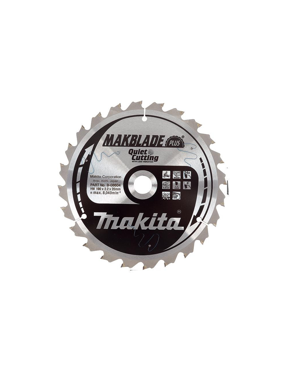 PIŁA TARCZOWA DO DREWNA 255x30mm 40-ZĘBÓW MAKBLADE B-32471