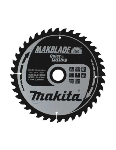 PIŁA TARCZOWA DO DREWNA 255x30mm 40-ZĘBÓW MAKBLADE B-32471