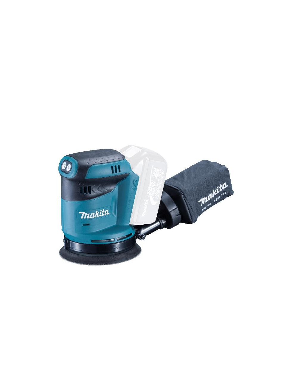 MAKITA SZLIFIERKA MIMOŚRODOWA 18V LI-ION 125mm BEZ AKUMULATORÓW I ŁADOWARKI DBO180Z