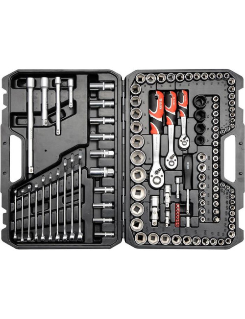 YATO ZESTAW KLUCZY 1/4" , 3/8" , 1/2"  120 elem. XL  38801