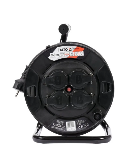 YATO PRZEDŁUŻACZ BĘBNOWY 20m 3 x 1,5mm2 IP44 81052