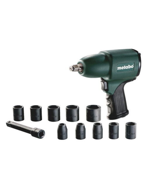 METABO KLUCZ UDAROWY PNEUMATYCZNY 1/2" 360Nm DSSW360 SET + AKCESORIA 11elem.