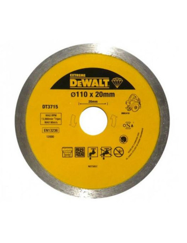 DEWALT TARCZA DIAMENTOWA 110 x 20mm DT3715 do DWC410