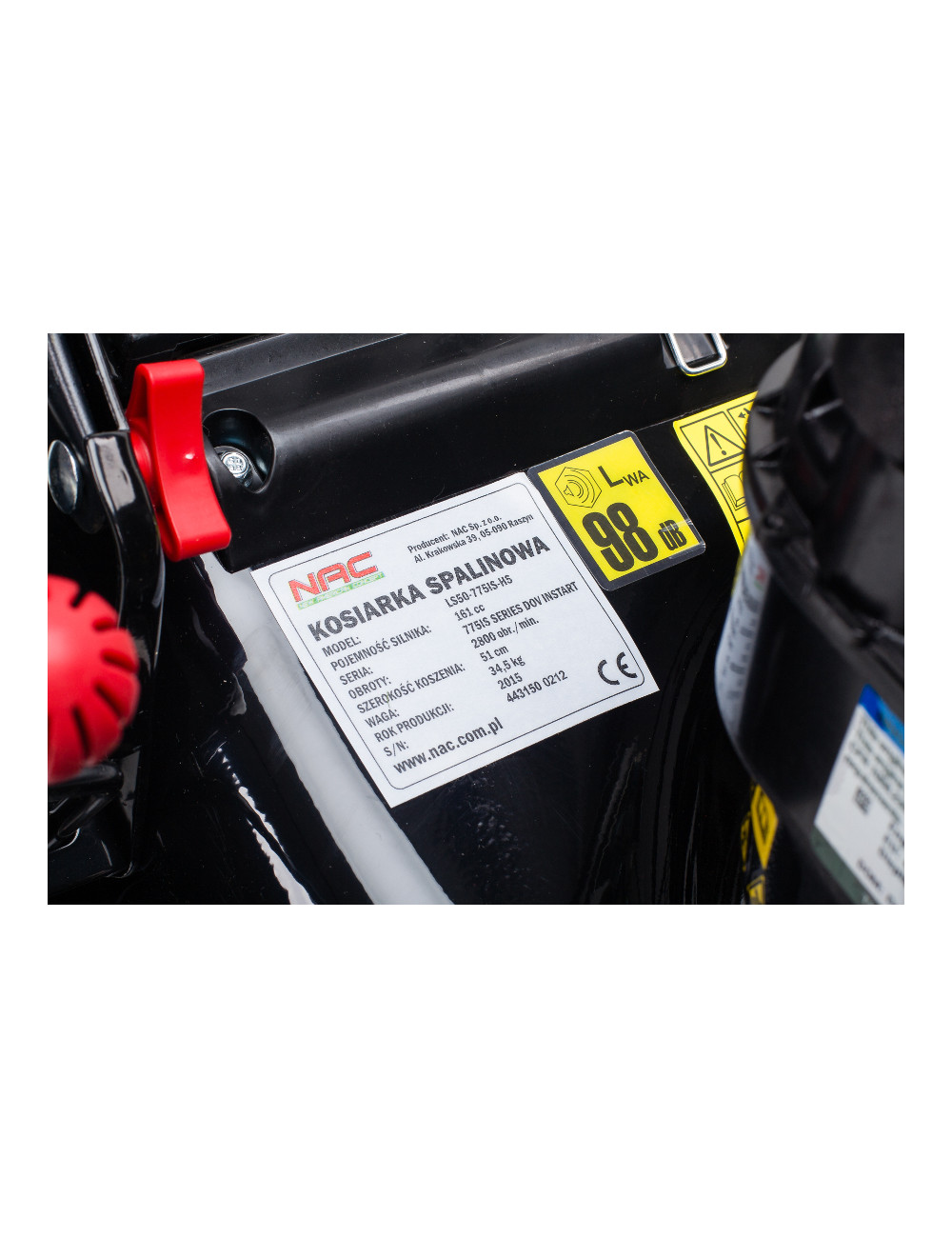 NAC KOSIARKA SPALINOWA Z NAPĘDEM 53cm BRIGGS & STRATTON 161cc 775IS Z ROZRUSZNIKIEM LS50-775IS-HSDF