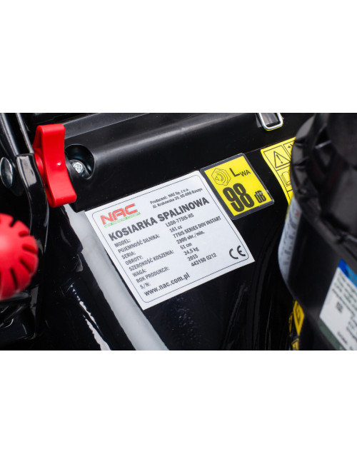 NAC KOSIARKA SPALINOWA Z NAPĘDEM 53cm BRIGGS & STRATTON 161cc 775IS Z ROZRUSZNIKIEM LS50-775IS-HSDF