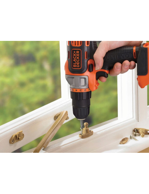 BLACK+DECKER NARZĘDZIE WIELOFUNKCYJNE MULTIEVO MT218K ZESTAW STARTOWY Z GŁOWICĄ WKRĘTARSKĄ WALIZKA