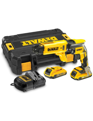 DEWALT WKRĘTARKA DO PŁYT KARTONOWO - GIPSOWYCH 18V 30Nm 2 x 2,0Ah LI-ION BRUSHLESS TSTAK +DCF6201